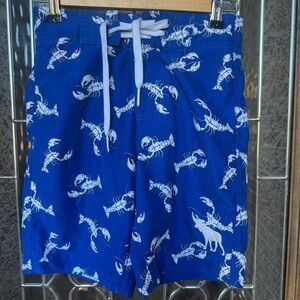Abercrombie & Fitch Kids Blue Lobster Swim Trunks